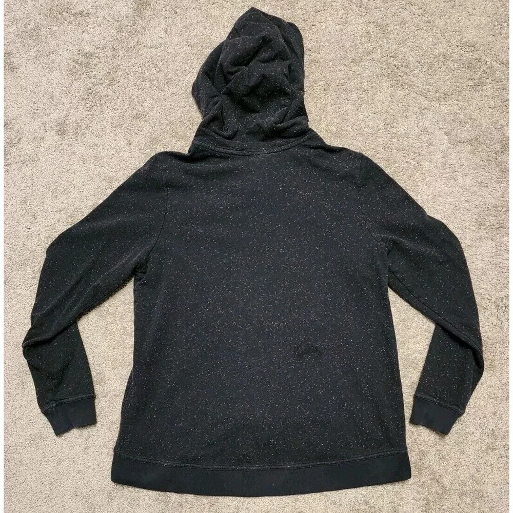 Rare Y2K Nike Speckled Hoodie Full‎ Zip Jacket Womens Medium Black - Picture 12 of 16